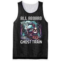 Halloween Train Choo Cho Locomotive All Aboard Railroad Mesh Reversible Basketball Jersey Tank