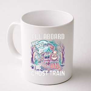 Halloween Train Choo Cho Locomotive All Aboard Railroad Coffee Mug