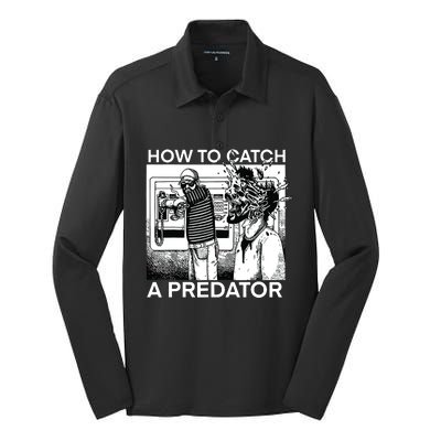 How To Catch A Predator Silk Touch Performance Long Sleeve Polo