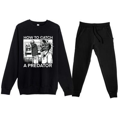 How To Catch A Predator Premium Crewneck Sweatsuit Set