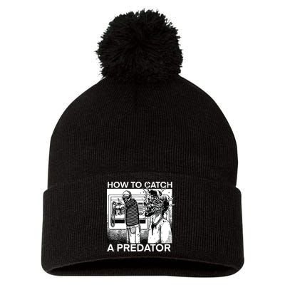 How To Catch A Predator Pom Pom 12in Knit Beanie
