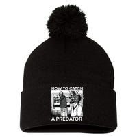 How To Catch A Predator Pom Pom 12in Knit Beanie
