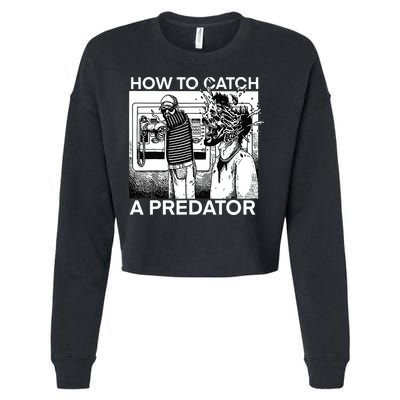 How To Catch A Predator Cropped Pullover Crew