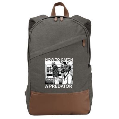 How To Catch A Predator Cotton Canvas Backpack