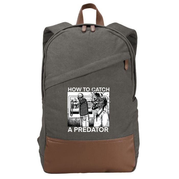 How To Catch A Predator Cotton Canvas Backpack