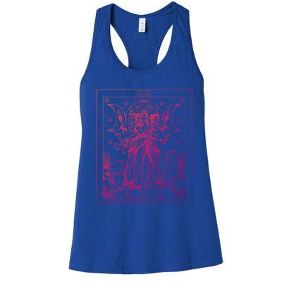 Hecate Tarot Card Triple Moon Goddess Witch Wiccan Pagan Cute Gift Women's Racerback Tank