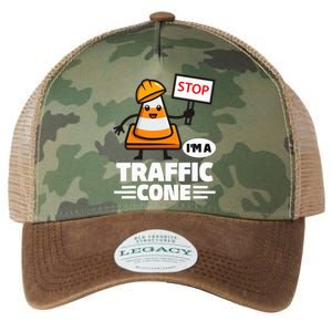 Halloween Traffic Cone Costume IM A Traffic Cone Legacy Tie Dye Trucker Hat