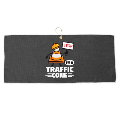 Halloween Traffic Cone Costume IM A Traffic Cone Large Microfiber Waffle Golf Towel