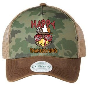 Happy Thanksgiving Cool Gobble Turkey Legacy Tie Dye Trucker Hat