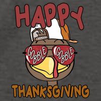 Happy Thanksgiving Cool Gobble Turkey Vector Backpack