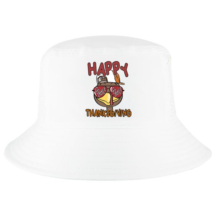 Happy Thanksgiving Cool Gobble Turkey Cool Comfort Performance Bucket Hat