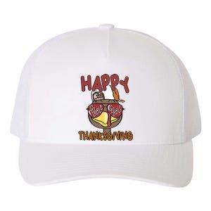 Happy Thanksgiving Cool Gobble Turkey Yupoong Adult 5-Panel Trucker Hat