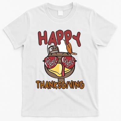 Happy Thanksgiving Cool Gobble Turkey T-Shirt
