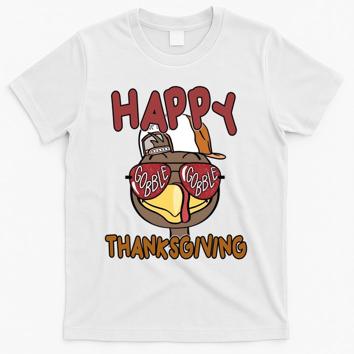 Happy Thanksgiving Cool Gobble Turkey T-Shirt