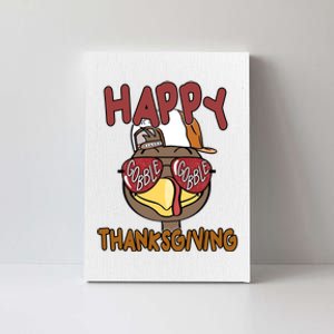 Happy Thanksgiving Cool Gobble Turkey Canvas