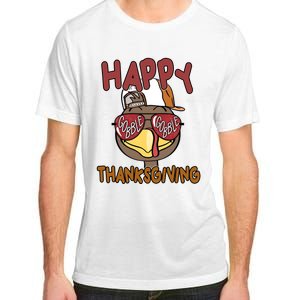 Happy Thanksgiving Cool Gobble Turkey Adult ChromaSoft Performance T-Shirt