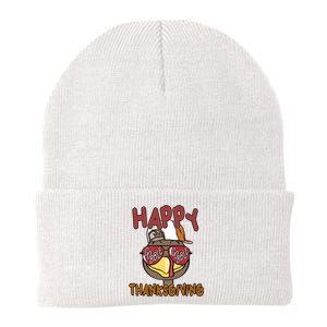 Happy Thanksgiving Cool Gobble Turkey Knit Cap Winter Beanie