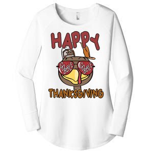 Happy Thanksgiving Cool Gobble Turkey Women's Perfect Tri Tunic Long Sleeve Shirt