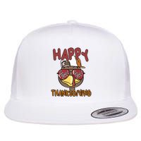 Happy Thanksgiving Cool Gobble Turkey Flatbill Hat