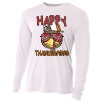 Happy Thanksgiving Cool Gobble Turkey Cooling Performance Long Sleeve Crew