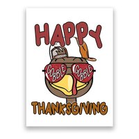 Happy Thanksgiving Cool Gobble Turkey Poster