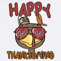 Happy Thanksgiving Cool Gobble Turkey Poster