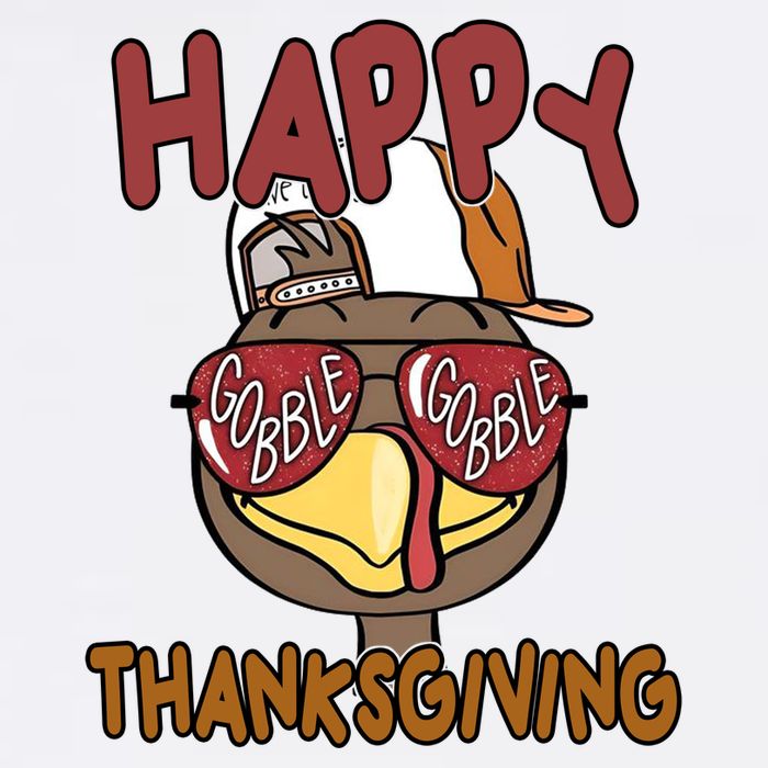 Happy Thanksgiving Cool Gobble Turkey Poster