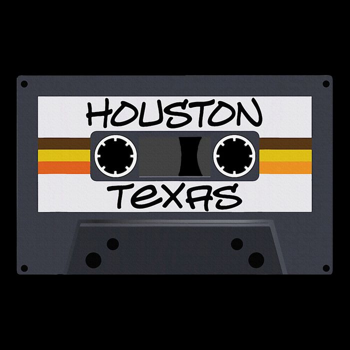 Houston Texas Cassette Tape Cooling Performance Crew T-Shirt