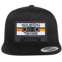 Houston Texas Cassette Tape Flat Bill Trucker Hat