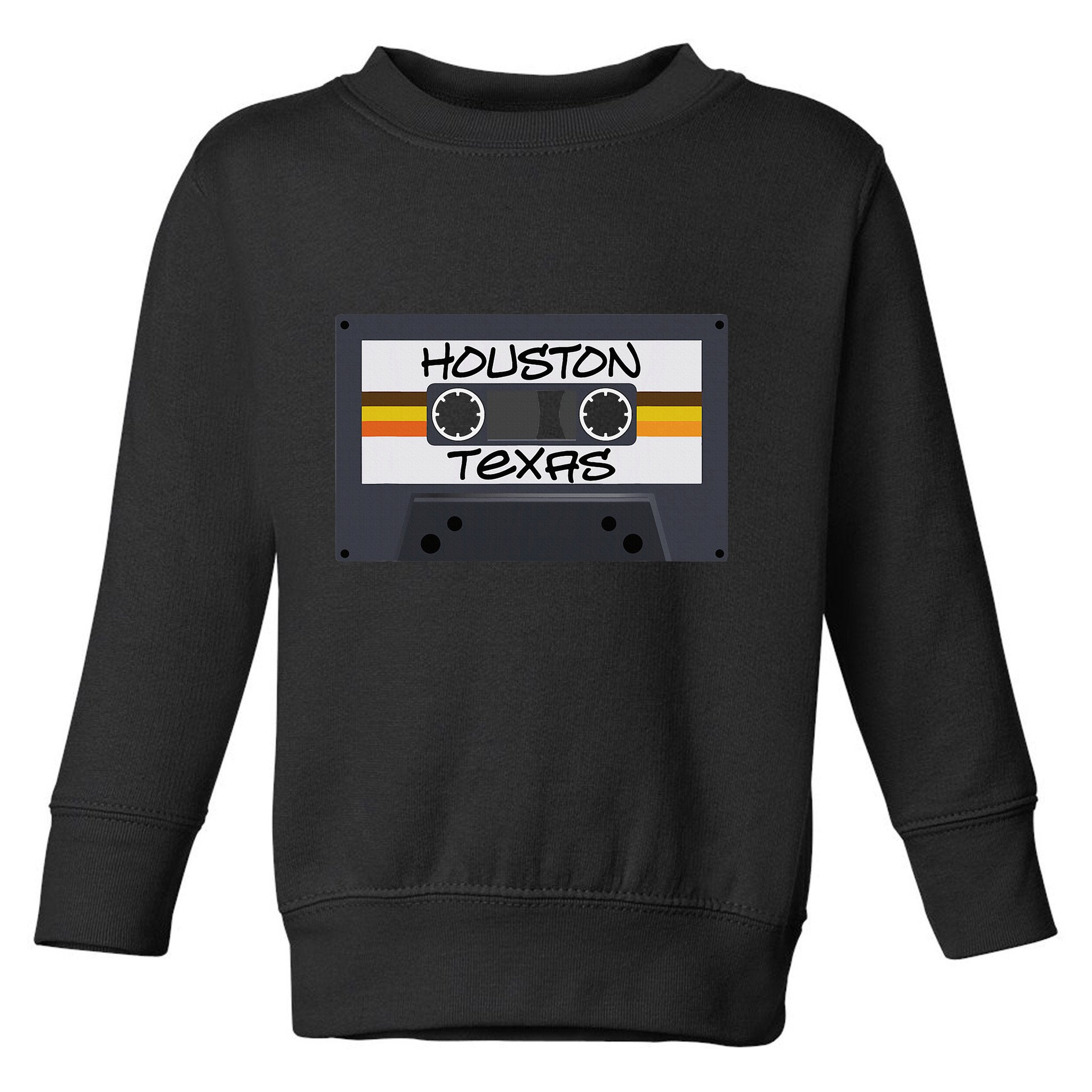 Houston Texas Cassette Tape Toddler Sweatshirt