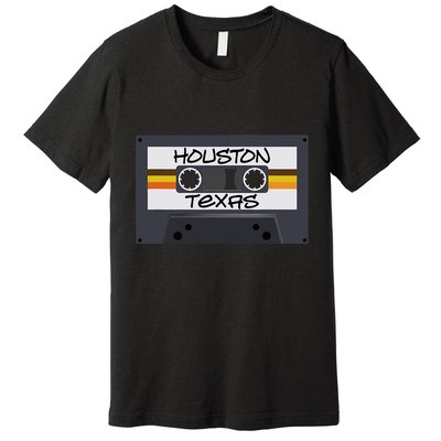 Houston Texas Cassette Tape Premium T-Shirt