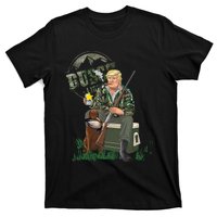 Hunting Trump Camo Duck Election Maga 2024 Voter T-Shirt