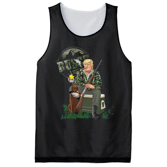 Hunting Trump Camo Duck Election Maga 2024 Voter Mesh Reversible Basketball Jersey Tank