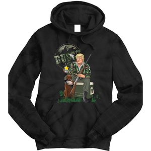 Hunting Trump Camo Duck Election Maga 2024 Voter Tie Dye Hoodie