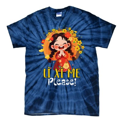 Happy Tet Chuc Mung Nam Moi 2025 Li Xi Me Please Tie-Dye T-Shirt