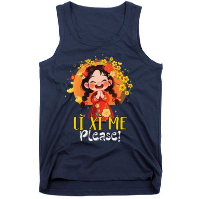 Happy Tet Chuc Mung Nam Moi 2025 Li Xi Me Please Tank Top