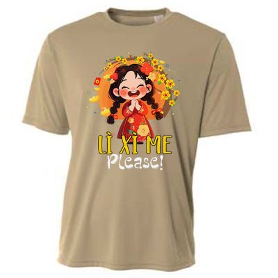 Happy Tet Chuc Mung Nam Moi 2025 Li Xi Me Please Cooling Performance Crew T-Shirt