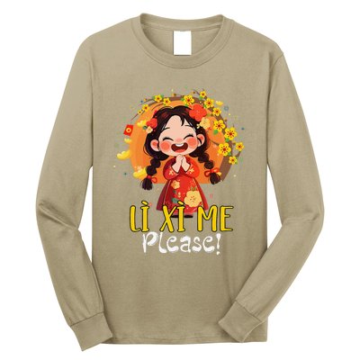 Happy Tet Chuc Mung Nam Moi 2025 Li Xi Me Please Long Sleeve Shirt