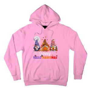 Halloween Thanksgiving Christmas Happy HalloThanksMas Gnomes Hoodie