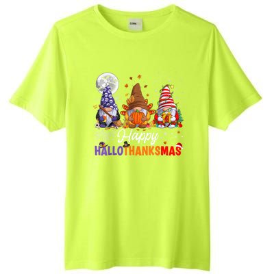 Halloween Thanksgiving Christmas Happy HalloThanksMas Gnomes Tall Fusion ChromaSoft Performance T-Shirt