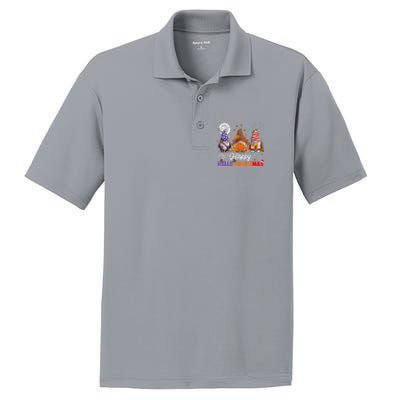 Halloween Thanksgiving Christmas Happy HalloThanksMas Gnomes PosiCharge RacerMesh Polo