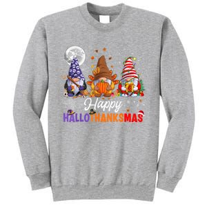 Halloween Thanksgiving Christmas Happy HalloThanksMas Gnomes Sweatshirt