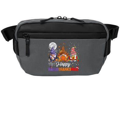 Halloween Thanksgiving Christmas Happy HalloThanksMas Gnomes Crossbody Pack