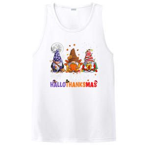 Halloween Thanksgiving Christmas Happy HalloThanksMas Gnomes PosiCharge Competitor Tank