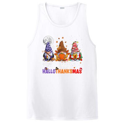 Halloween Thanksgiving Christmas Happy HalloThanksMas Gnomes PosiCharge Competitor Tank