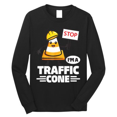 Halloween Traffic Cone Costume IM A Traffic Cone Long Sleeve Shirt