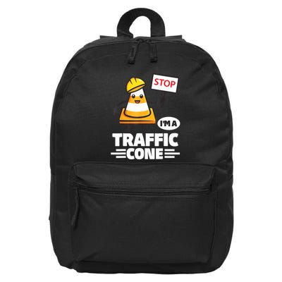 Halloween Traffic Cone Costume IM A Traffic Cone 16 in Basic Backpack