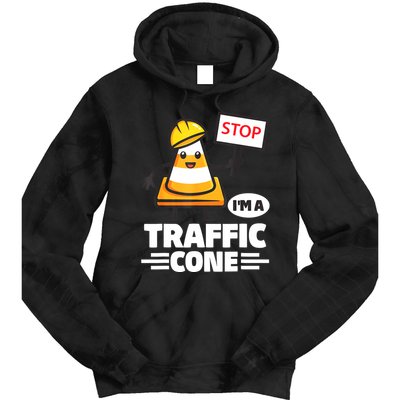 Halloween Traffic Cone Costume IM A Traffic Cone Tie Dye Hoodie