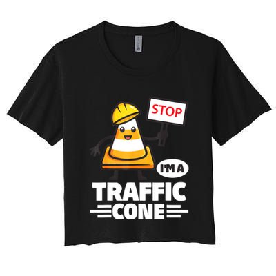 Halloween Traffic Cone Costume IM A Traffic Cone Crop Top