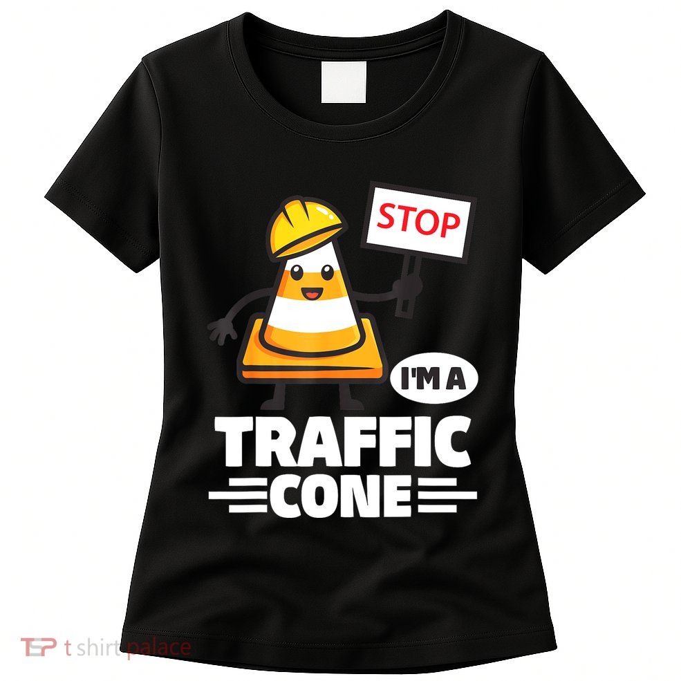 Halloween Traffic Cone Costume IM A Traffic Cone Womens T-Shirt